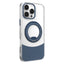 iPhone 15 EIDERWOOD Hybrid Cover med Ståfunktion - MagSafe Kompatibel - Gennemsigtig / Blå