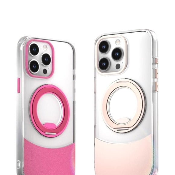 iPhone 14 Pro EIDERWOOD Hybrid Cover med Ståfunktion - MagSafe Kompatibel - Gennemsigtig / Grøn