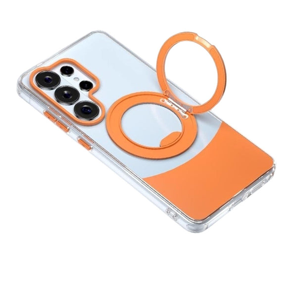 Samsung Galaxy S26 Ultra EIDERWOOD Hybrid Cover med Ståfunktion - MagSafe Kompatibel - Gennemsigtig / Blå