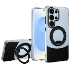 Samsung Galaxy S26 EIDERWOOD Hybrid Cover med Ståfunktion - MagSafe Kompatibel - Gennemsigtig / Sort