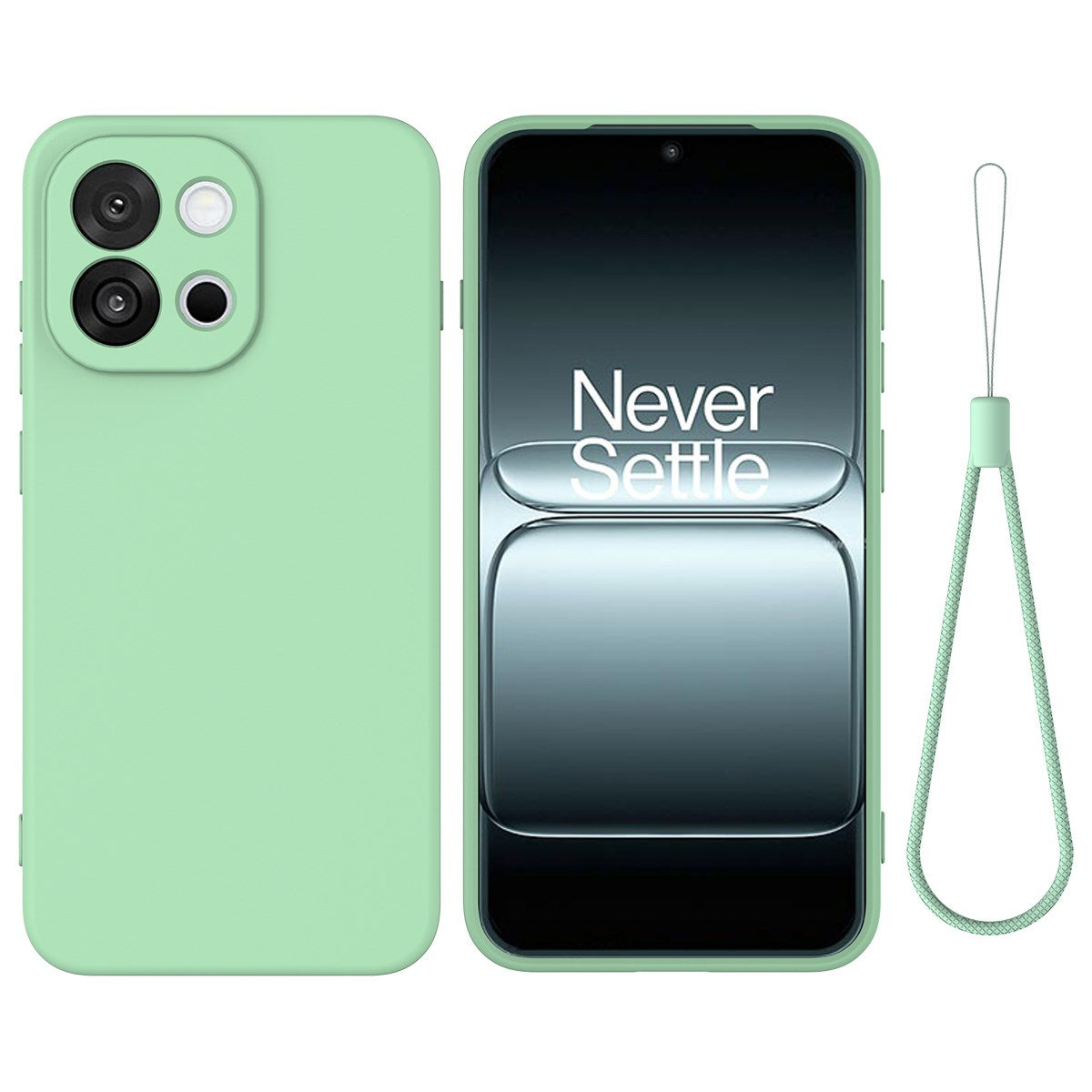 OnePlus Nord 6 EIDERWOOD Foret Silikone Cover m. Strop - Grøn