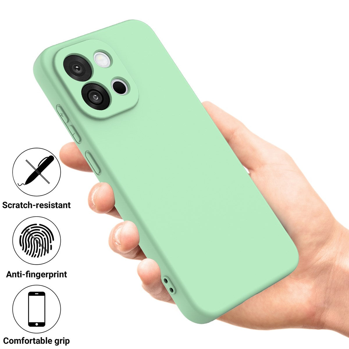 OnePlus Nord 6 EIDERWOOD Foret Silikone Cover m. Strop - Grøn
