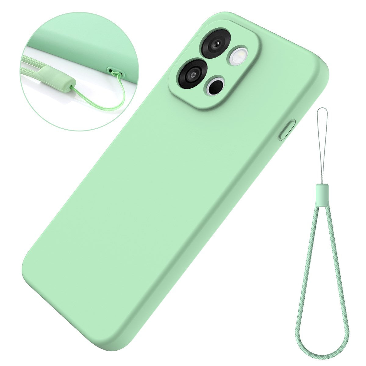 OnePlus Nord 6 EIDERWOOD Foret Silikone Cover m. Strop - Grøn