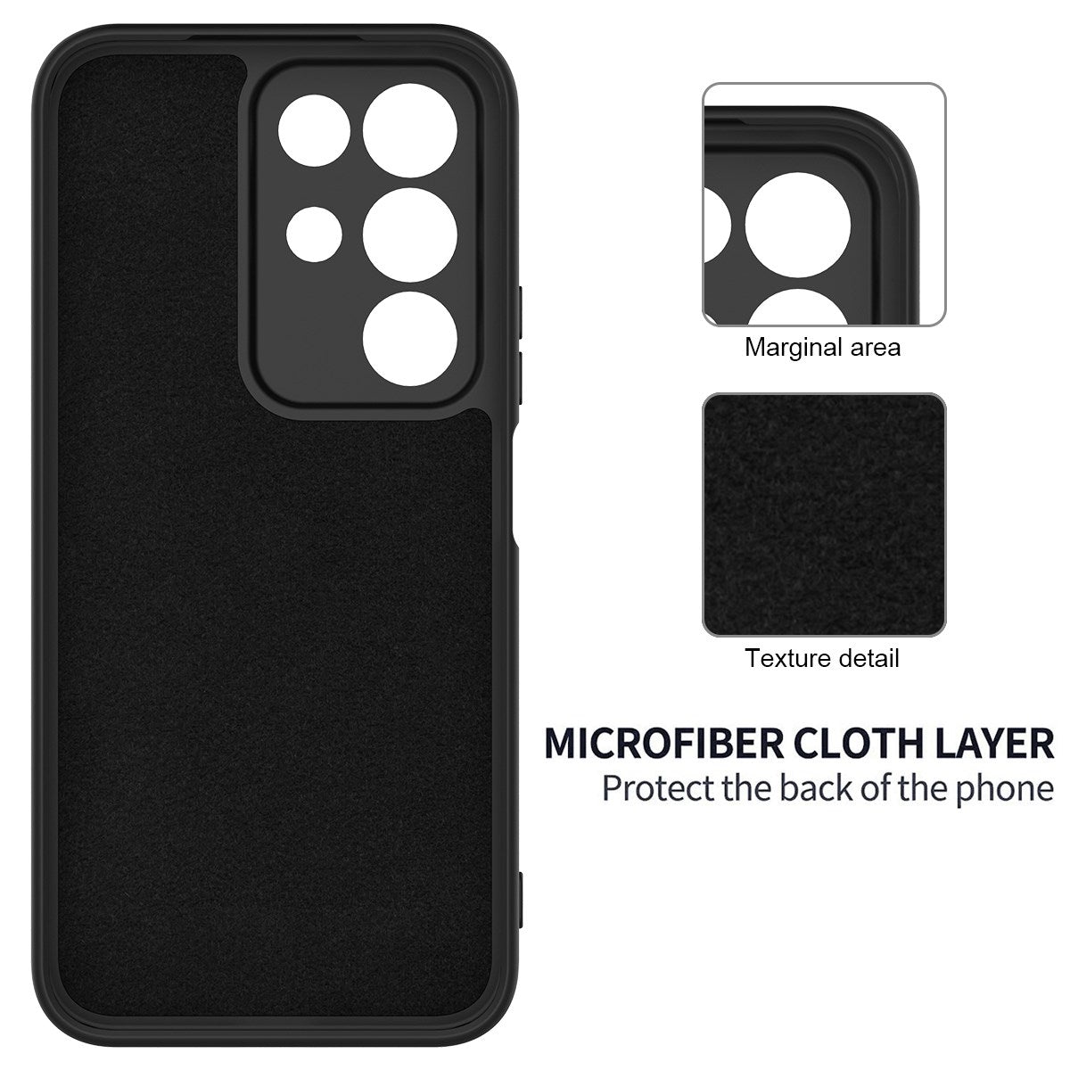 Realme C100 EIDERWOOD Silikone Cover m. Strop - Sort