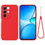 Realme C100 EIDERWOOD Silikone Cover m. Strop - Rød