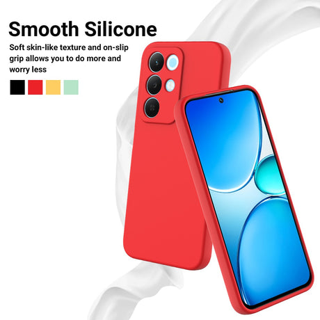 Realme C100 EIDERWOOD Silikone Cover m. Strop - Rød