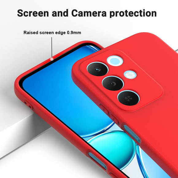 Realme C100 EIDERWOOD Silikone Cover m. Strop - Rød