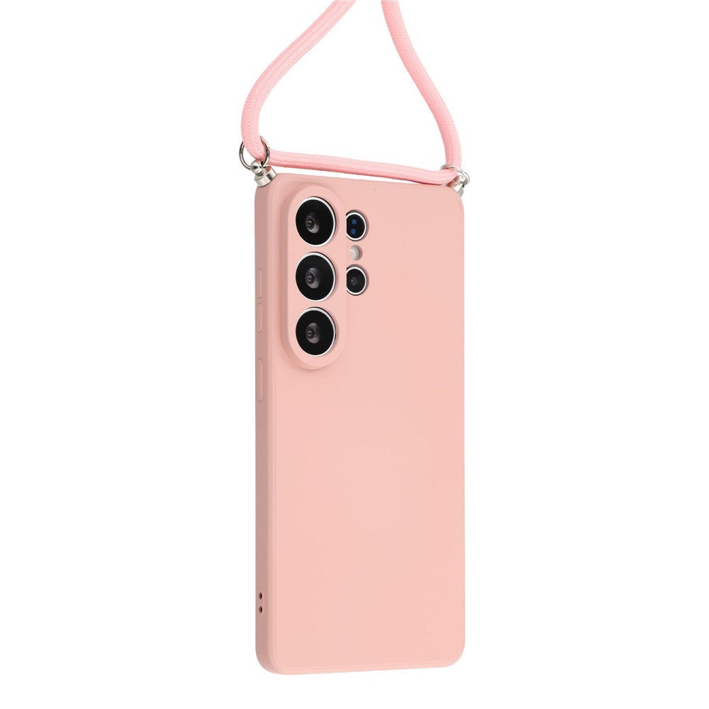 Samsung Galaxy S26 Ultra EIDERWOOD Foret Fleksibelt Plast Cover m. Strop - Lyserød