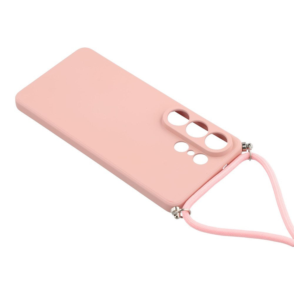 Samsung Galaxy S26 Ultra EIDERWOOD Foret Fleksibelt Plast Cover m. Strop - Lyserød