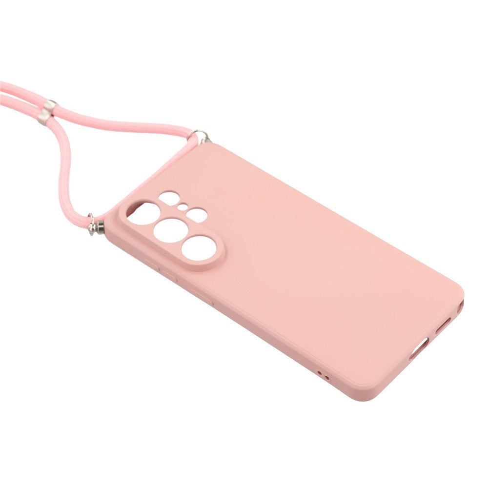 Samsung Galaxy S26 Ultra EIDERWOOD Foret Fleksibelt Plast Cover m. Strop - Lyserød