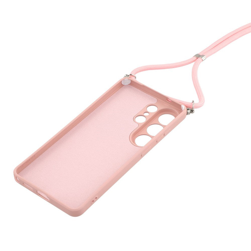 Samsung Galaxy S26 Ultra EIDERWOOD Foret Fleksibelt Plast Cover m. Strop - Lyserød