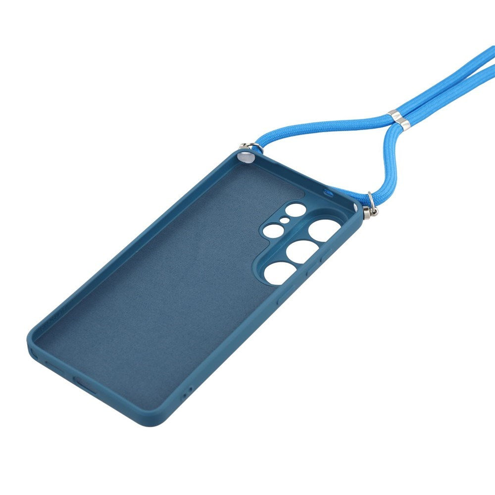Samsung Galaxy S26 Ultra EIDERWOOD Foret Fleksibelt Plast Cover m. Strop - Mørkeblå