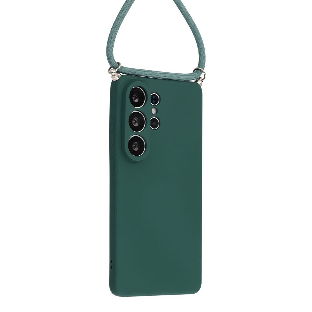 Samsung Galaxy S26 Ultra EIDERWOOD Foret Fleksibelt Plast Cover m. Strop - Mørkegrøn