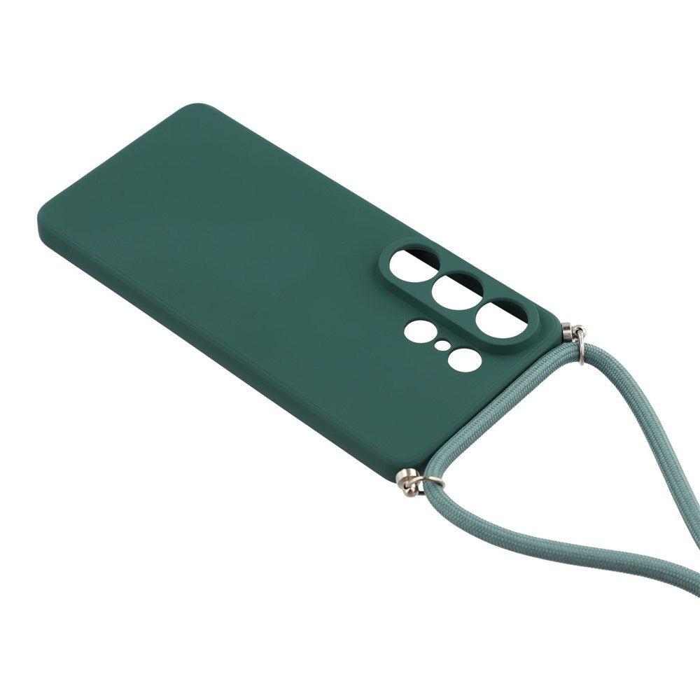 Samsung Galaxy S26 Ultra EIDERWOOD Foret Fleksibelt Plast Cover m. Strop - Mørkegrøn