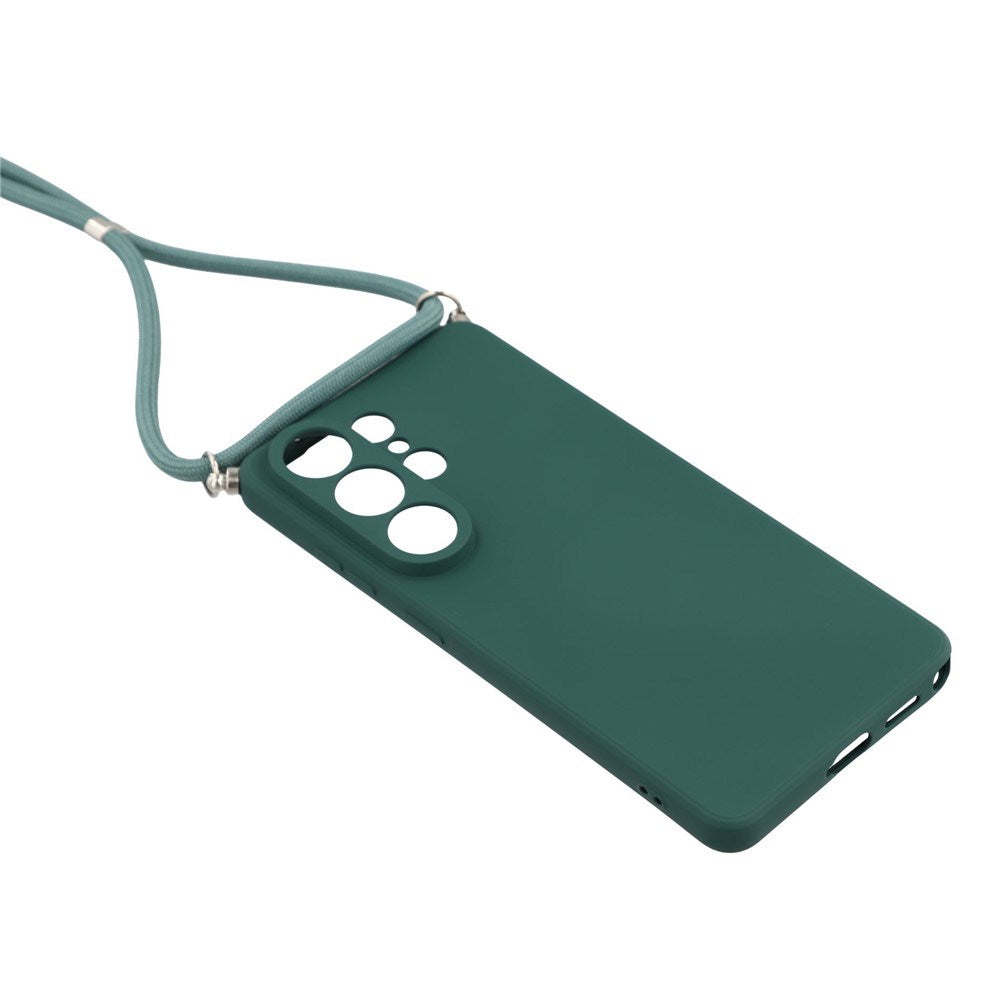 Samsung Galaxy S26 Ultra EIDERWOOD Foret Fleksibelt Plast Cover m. Strop - Mørkegrøn