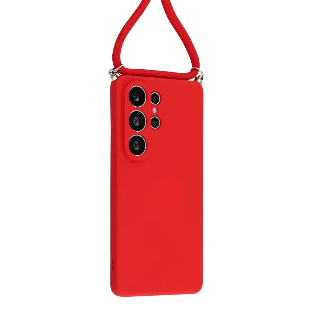 Samsung Galaxy S26 Ultra EIDERWOOD Foret Fleksibelt Plast Cover m. Strop - Rød