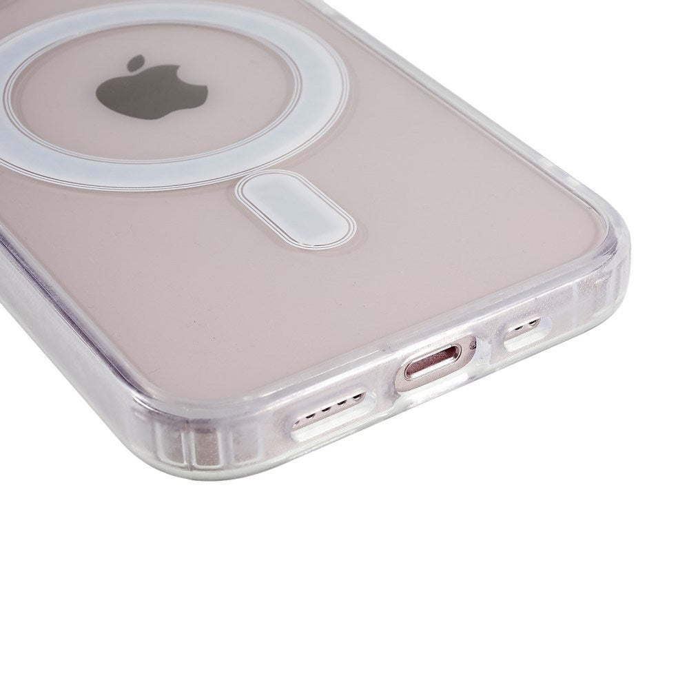 EIDERWOOD iPhone 13 Hybrid Plast Cover - MagSafe Kompatibel - Gennemsigtig / Hvid