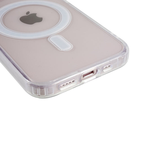 EIDERWOOD iPhone 13 Hybrid Plast Cover - MagSafe Kompatibel - Gennemsigtig / Hvid