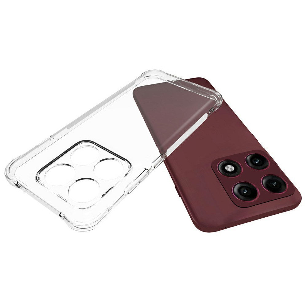Motorola Edge 70 Pro EIDERWOOD Fleksibelt Plast Cover m. Stødabsorberende Hjørner - Gennemsigtig