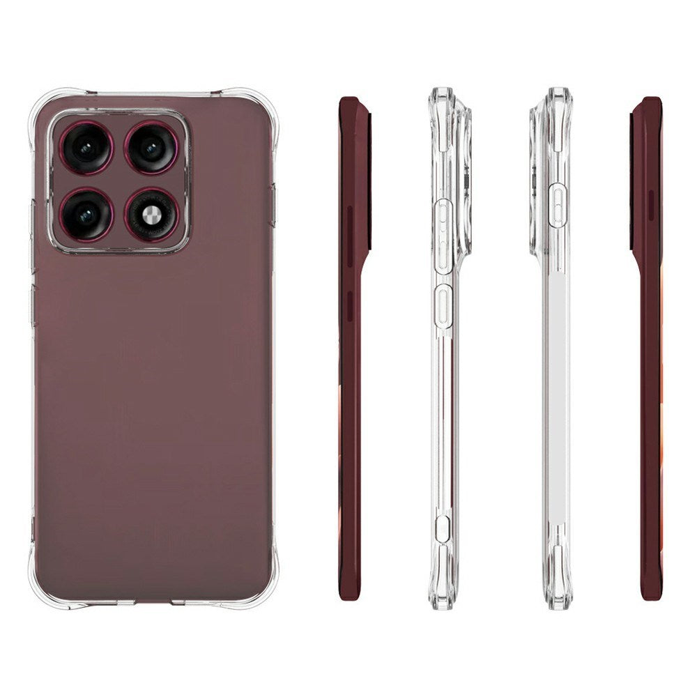 Motorola Edge 70 Pro EIDERWOOD Fleksibelt Plast Cover m. Stødabsorberende Hjørner - Gennemsigtig