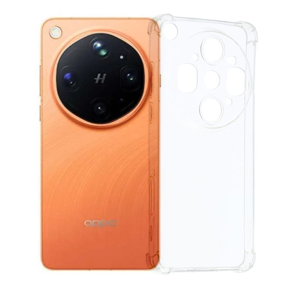 OPPO Find X9 Ultra EIDERWOOD Fleksibelt Plast Cover m. Stødabsorberende Hjørner - Gennemsigtig