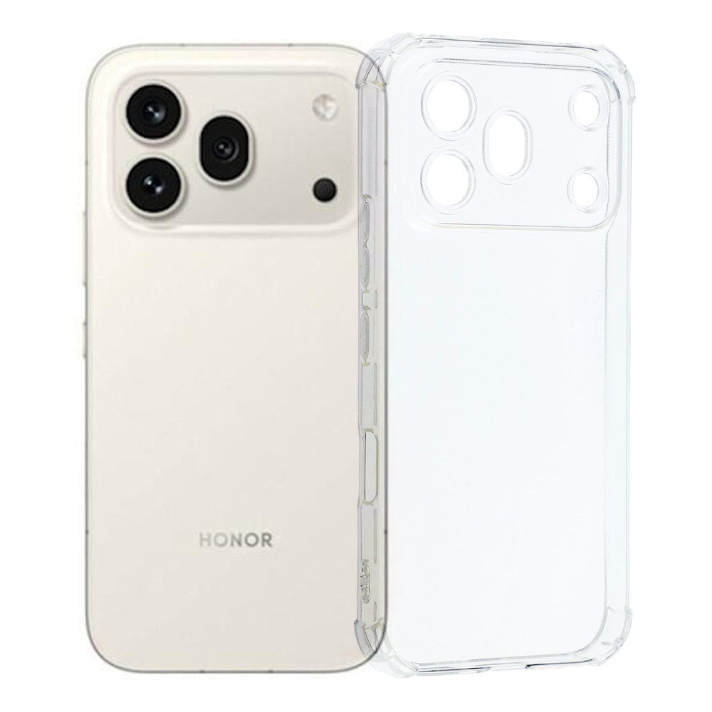 Honor 600 Pro EIDERWOOD Fleksibelt Plast Cover m. Stødabsorberende Hjørner - Gennemsigtig