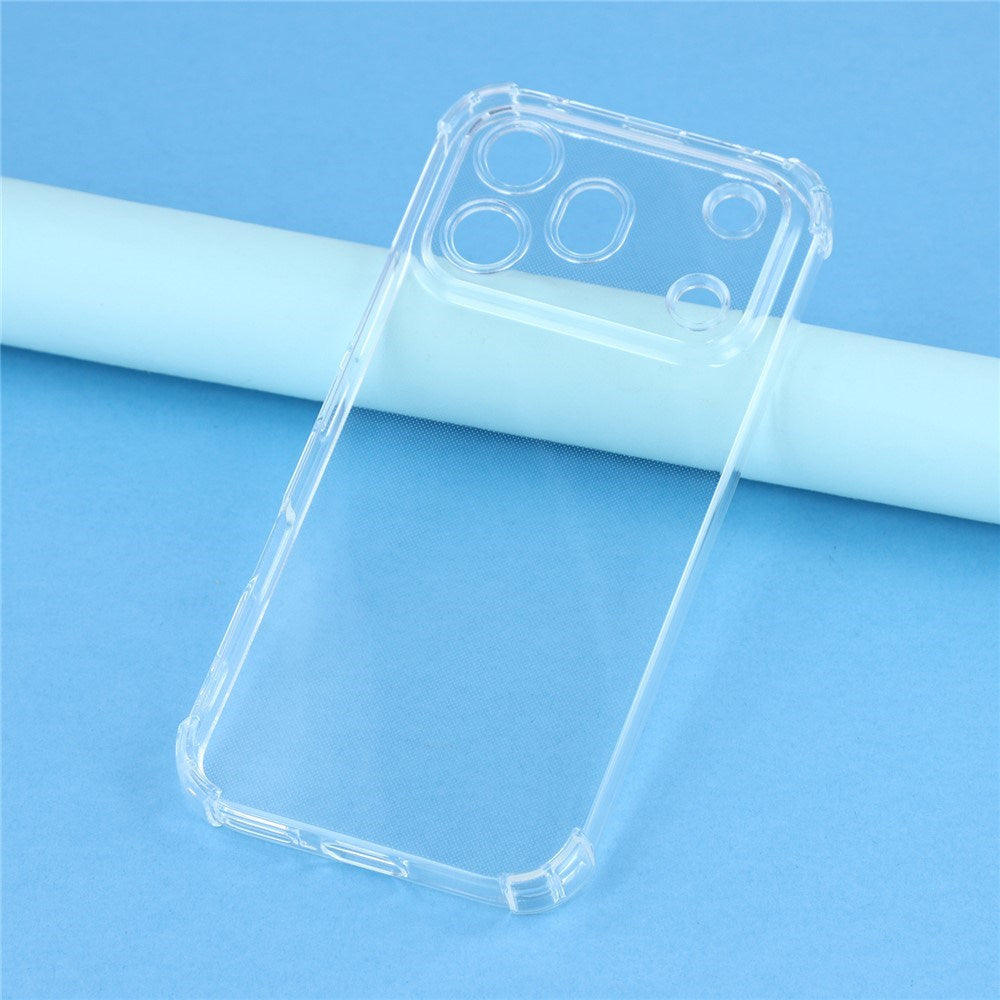 Honor 600 Pro EIDERWOOD Fleksibelt Plast Cover m. Stødabsorberende Hjørner - Gennemsigtig