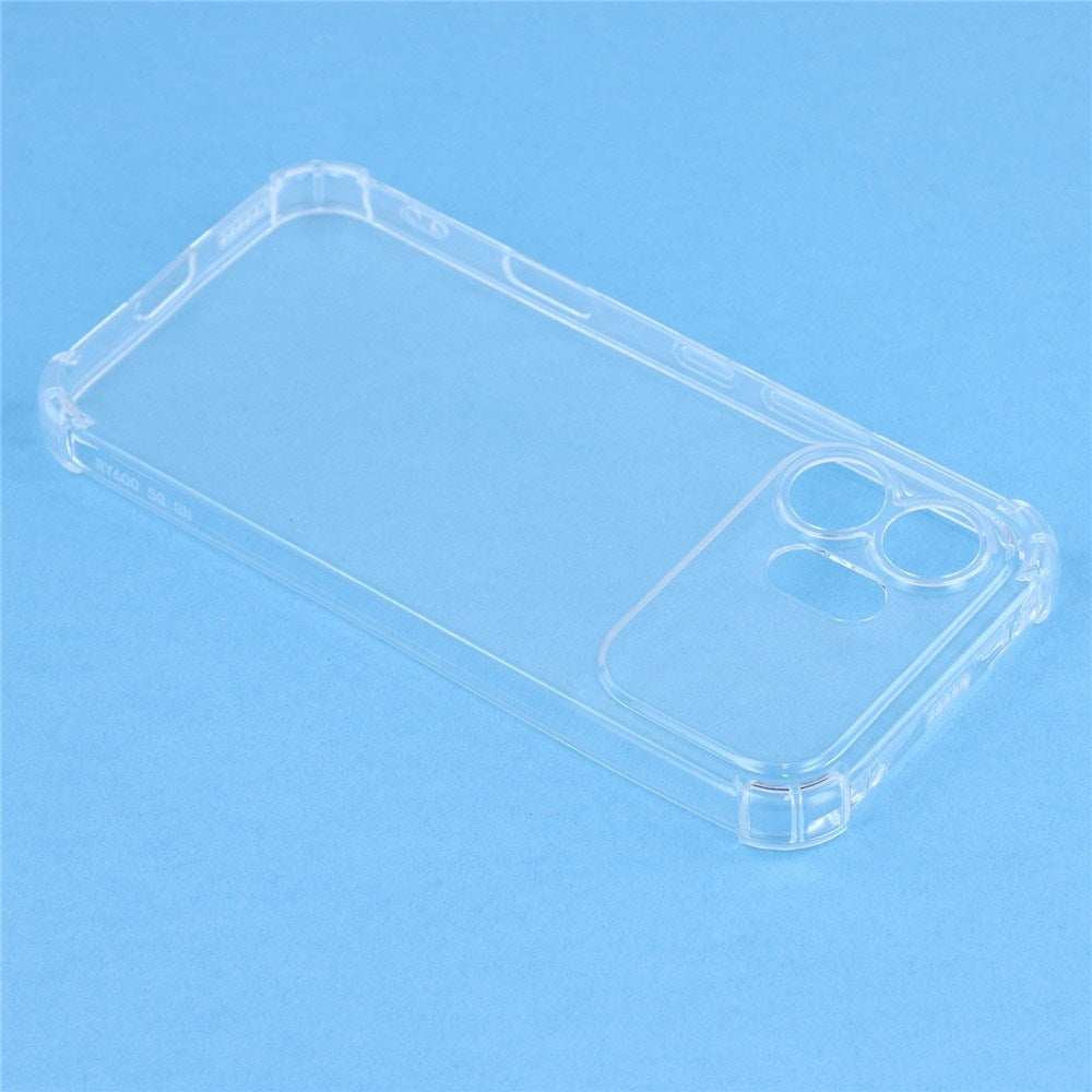 Honor 600 EIDERWOOD Fleksibelt Plast Cover m. Stødabsorberende Hjørner - Gennemsigtig