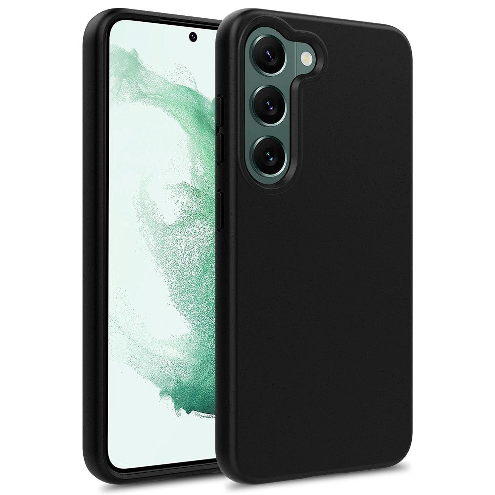 Samsung Galaxy S23 Mat Fleksibel Plastik Cover - Sort