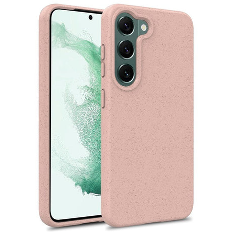 Samsung Galaxy S23 Mat Fleksibel Plastik Cover - Lyserød