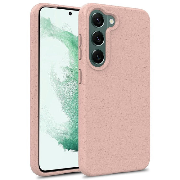Samsung Galaxy S23 Mat Fleksibel Plastik Cover - Lyserød