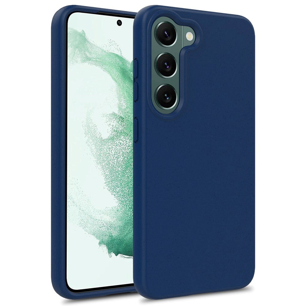 Samsung Galaxy S23 Mat Fleksibel Plastik Cover - Blå