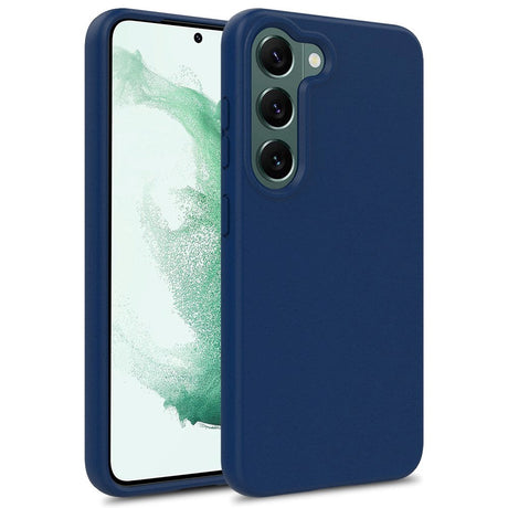 Samsung Galaxy S23 Mat Fleksibel Plastik Cover - Blå