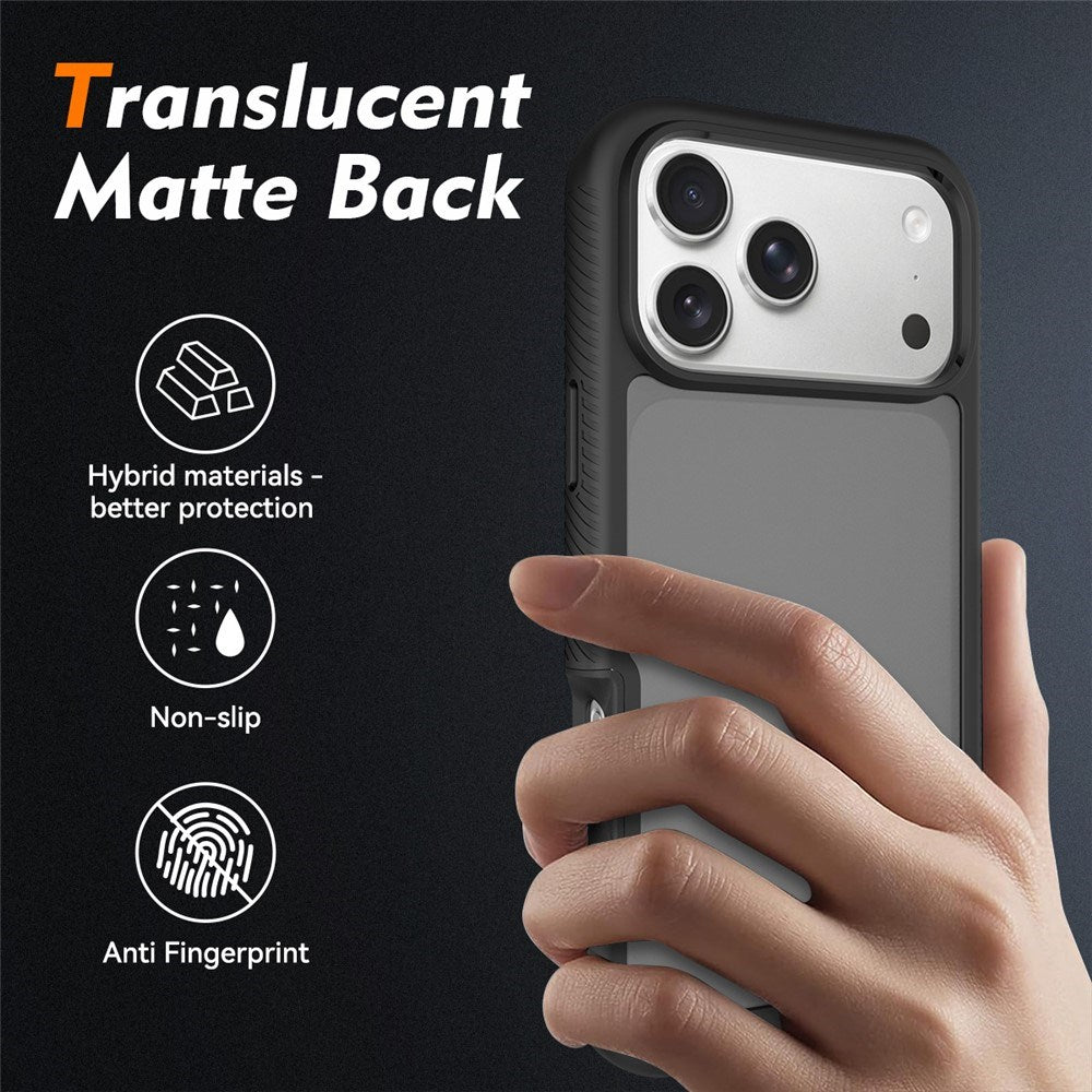 iPhone 18 Pro Max / 17 Pro Max EIDERWOOD Todelt Mat Hybrid Plast Cover - Sort