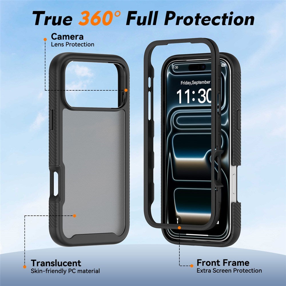 iPhone 18 Pro Max / 17 Pro Max EIDERWOOD Todelt Mat Hybrid Plast Cover - Sort