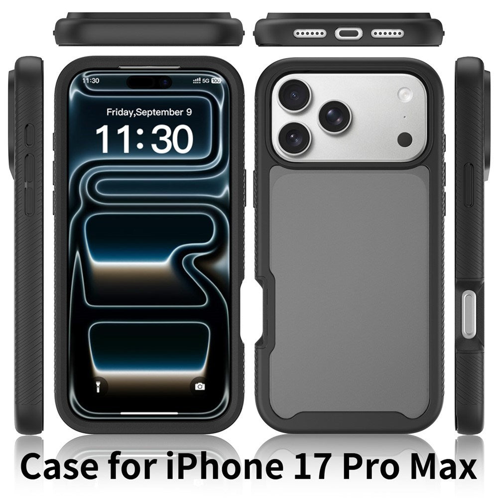 iPhone 18 Pro Max / 17 Pro Max EIDERWOOD Todelt Mat Hybrid Plast Cover - Sort