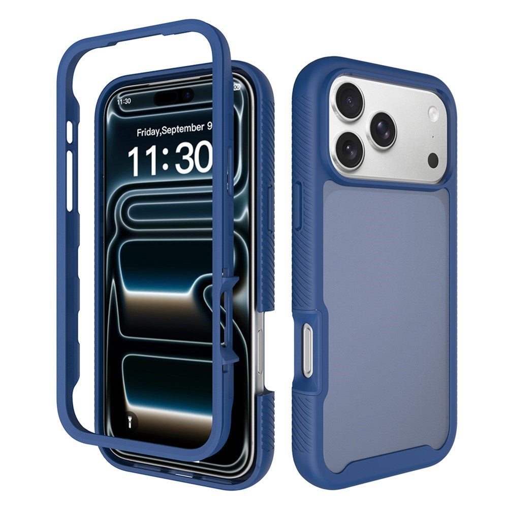 iPhone 18 Pro Max / 17 Pro Max EIDERWOOD Todelt Mat Hybrid Plast Cover - Blå