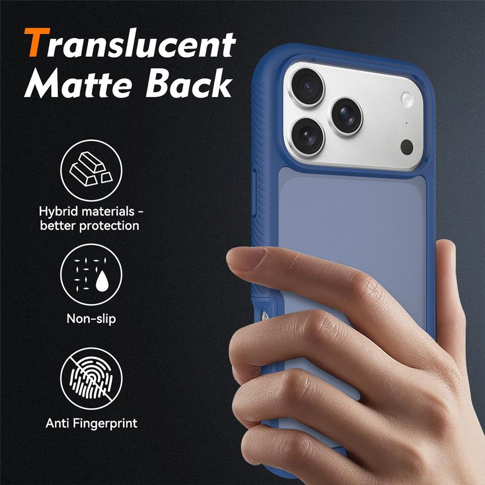 iPhone 18 Pro Max / 17 Pro Max EIDERWOOD Todelt Mat Hybrid Plast Cover - Blå