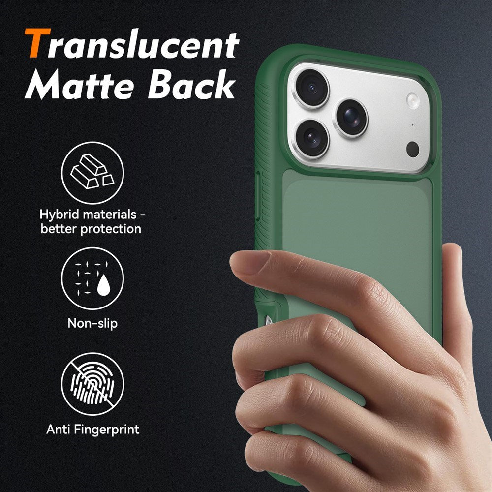iPhone 18 Pro Max / 17 Pro Max EIDERWOOD Todelt Mat Hybrid Plast Cover - Grøn