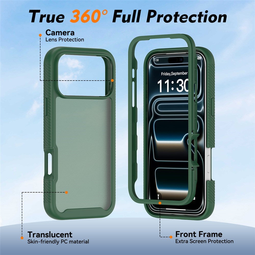 iPhone 18 Pro Max / 17 Pro Max EIDERWOOD Todelt Mat Hybrid Plast Cover - Grøn