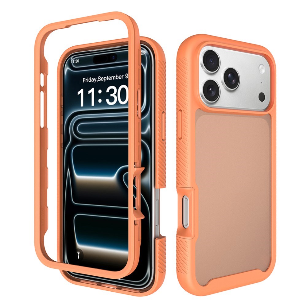 iPhone 18 Pro Max / 17 Pro Max EIDERWOOD Todelt Mat Hybrid Plast Cover - Orange