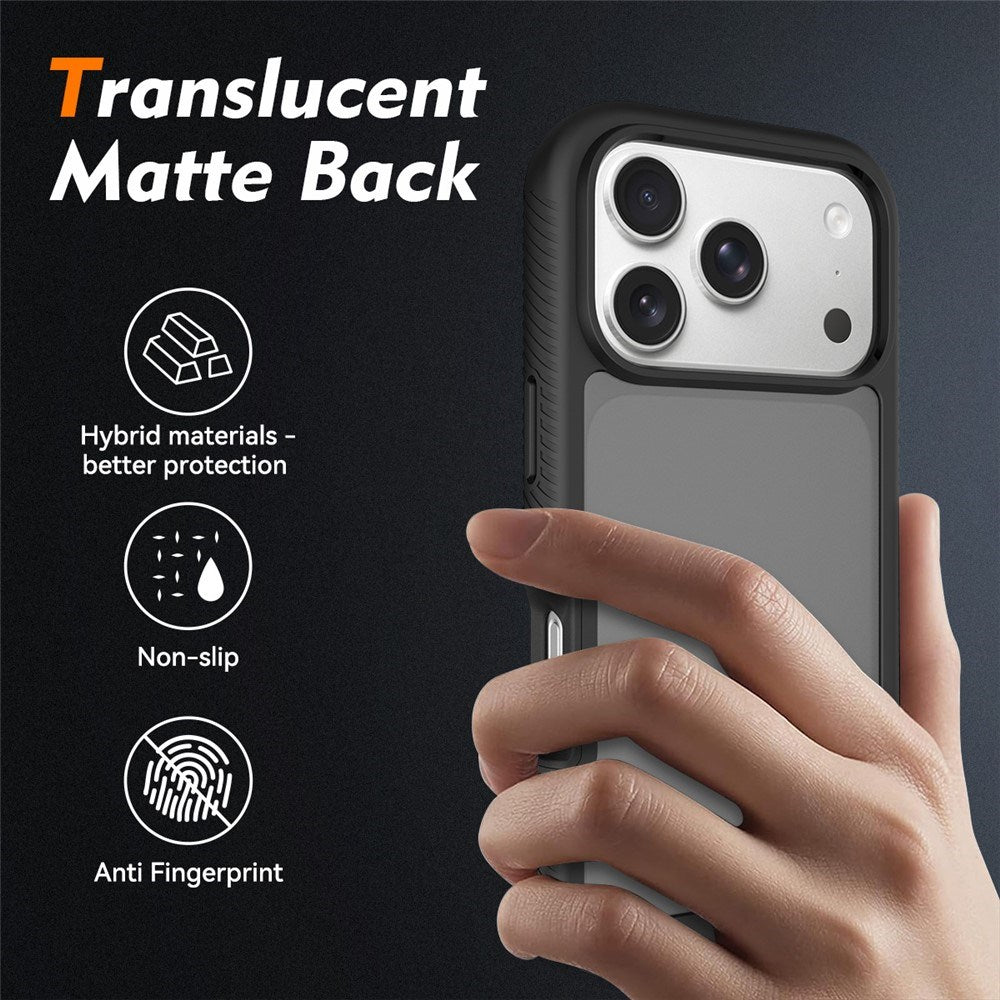 iPhone 18 Pro / 17 Pro EIDERWOOD Todelt Mat Hybrid Plast Cover - Sort