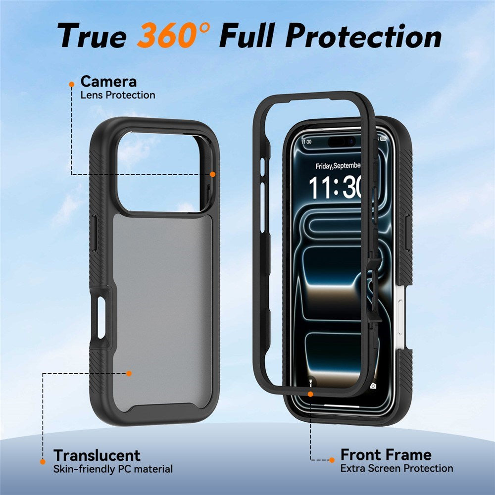 iPhone 18 Pro / 17 Pro EIDERWOOD Todelt Mat Hybrid Plast Cover - Sort