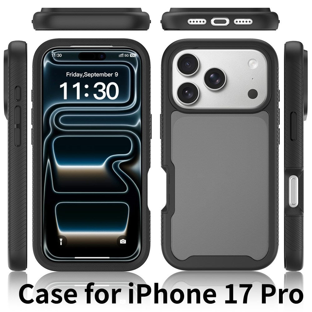 iPhone 18 Pro / 17 Pro EIDERWOOD Todelt Mat Hybrid Plast Cover - Sort