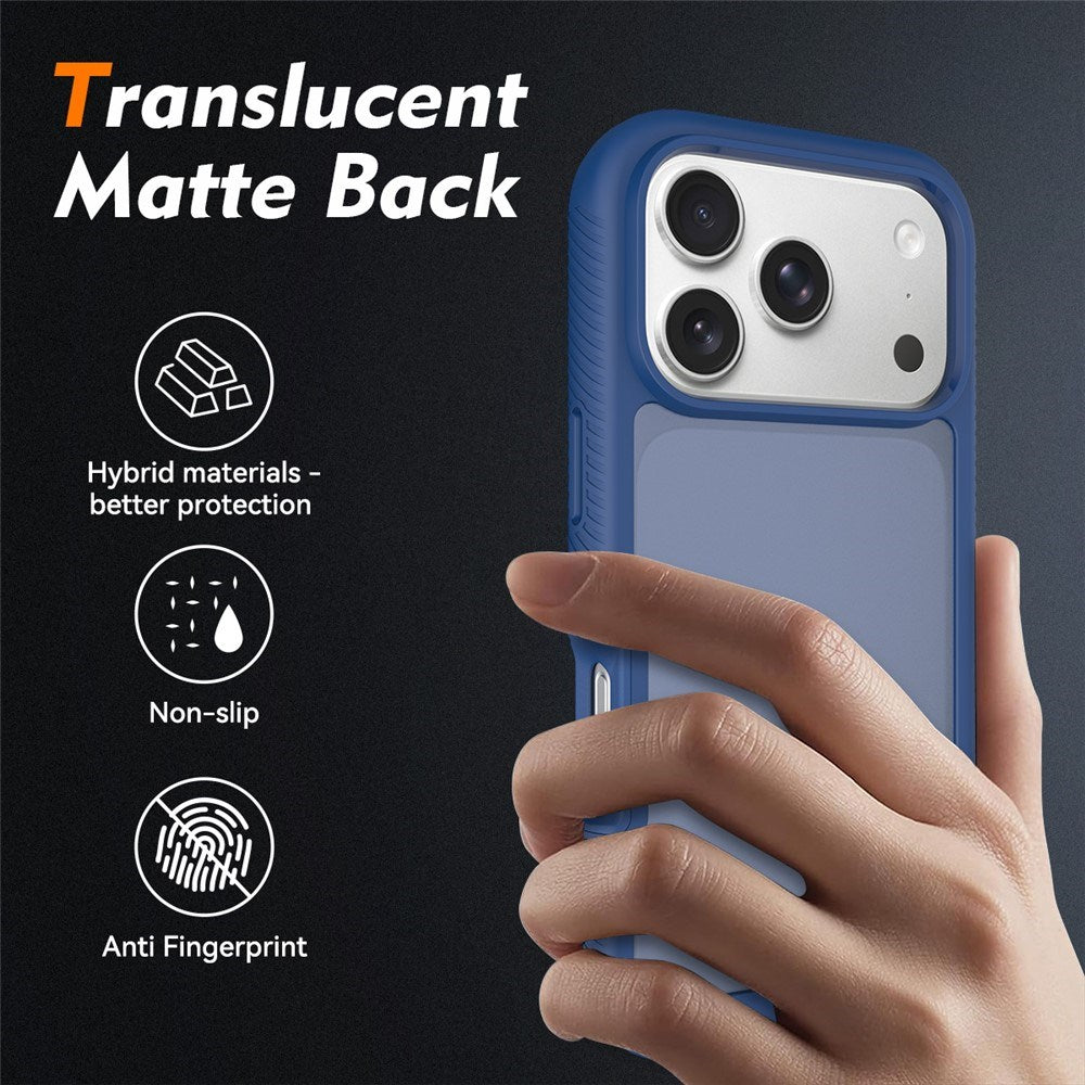 iPhone 18 Pro / 17 Pro EIDERWOOD Todelt Mat Hybrid Plast Cover - Blå