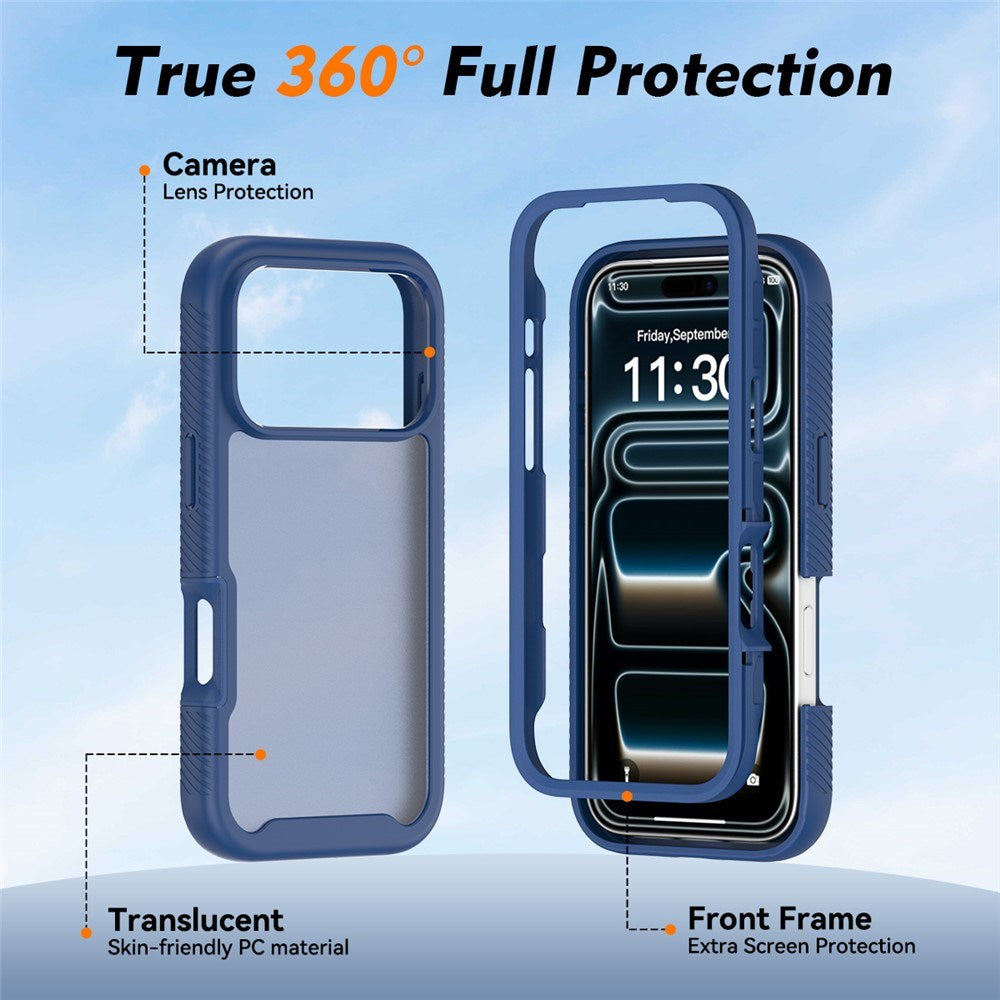 iPhone 18 Pro / 17 Pro EIDERWOOD Todelt Mat Hybrid Plast Cover - Blå