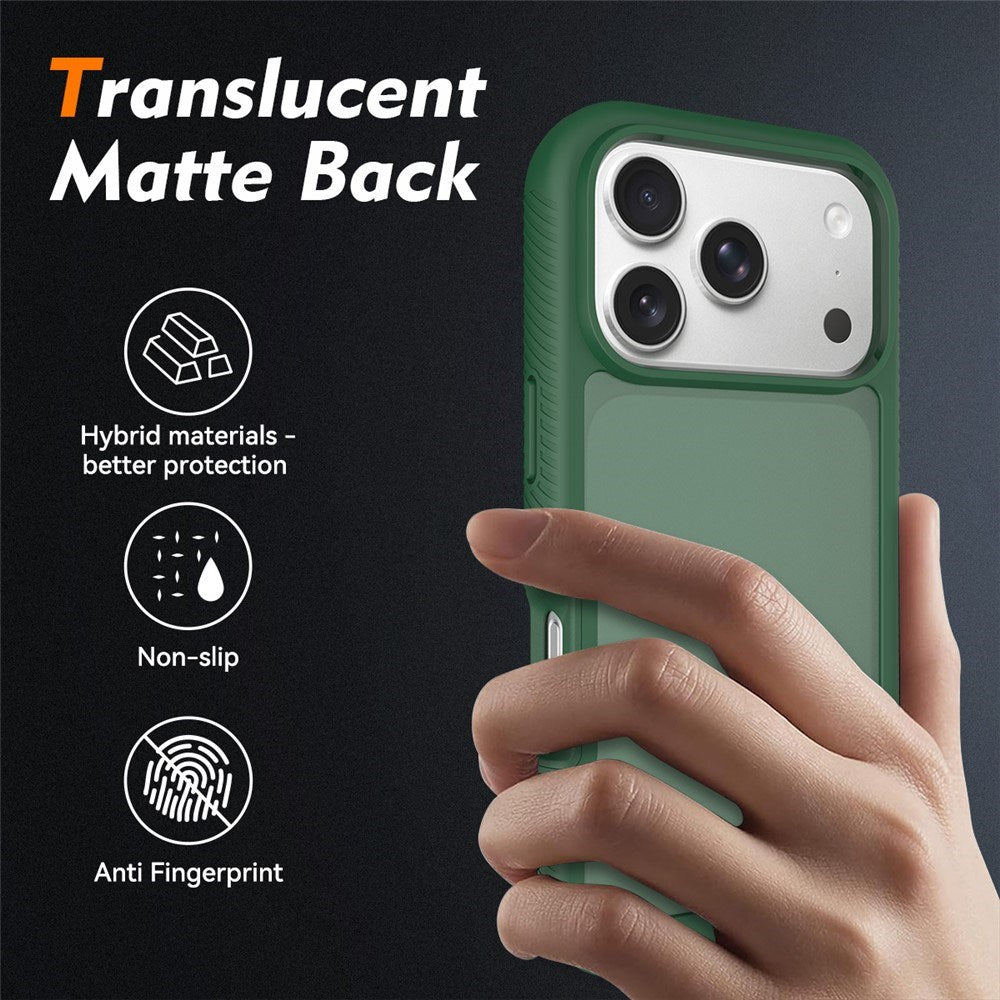 iPhone 18 Pro / 17 Pro EIDERWOOD Todelt Mat Hybrid Plast Cover - Grøn