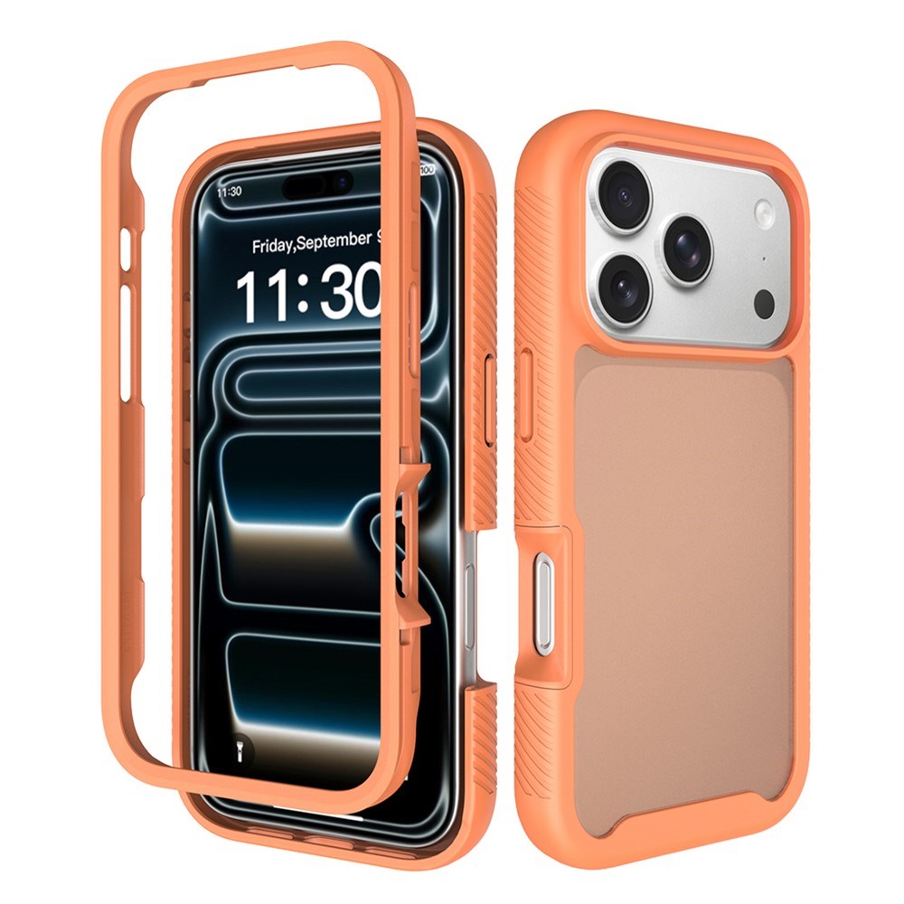 iPhone 18 Pro / 17 Pro EIDERWOOD Todelt Mat Hybrid Plast Cover - Orange