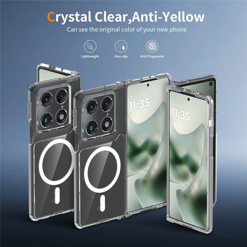 Motorola Razr Fold EIDERWOOD Hybrid Plastik Cover - MagSafe Kompatibel - Gennemsigtig
