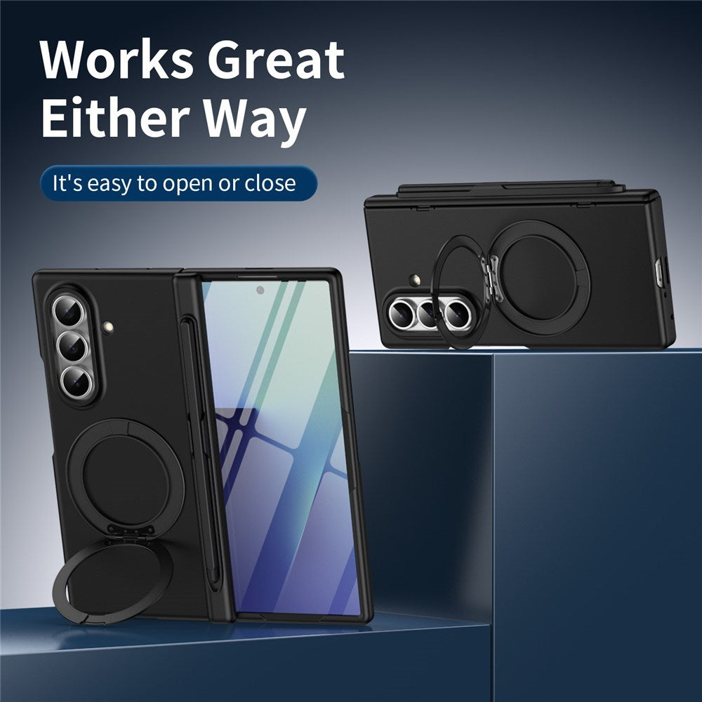 Samsung Galaxy Z Fold8 Ultra EIDERWOOD Cover m. Skærmbeskyttelse & Ståfunktion - Sort